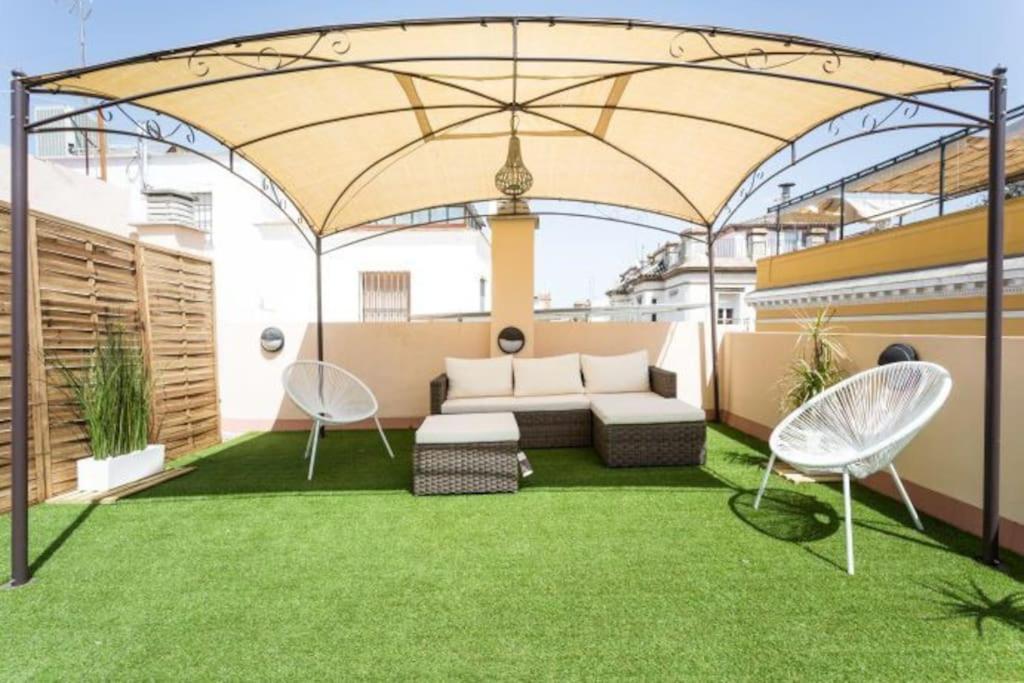 Apartamento ESSE Ático. Precioso ático con terraza en pleno centro Sevilla Exterior foto